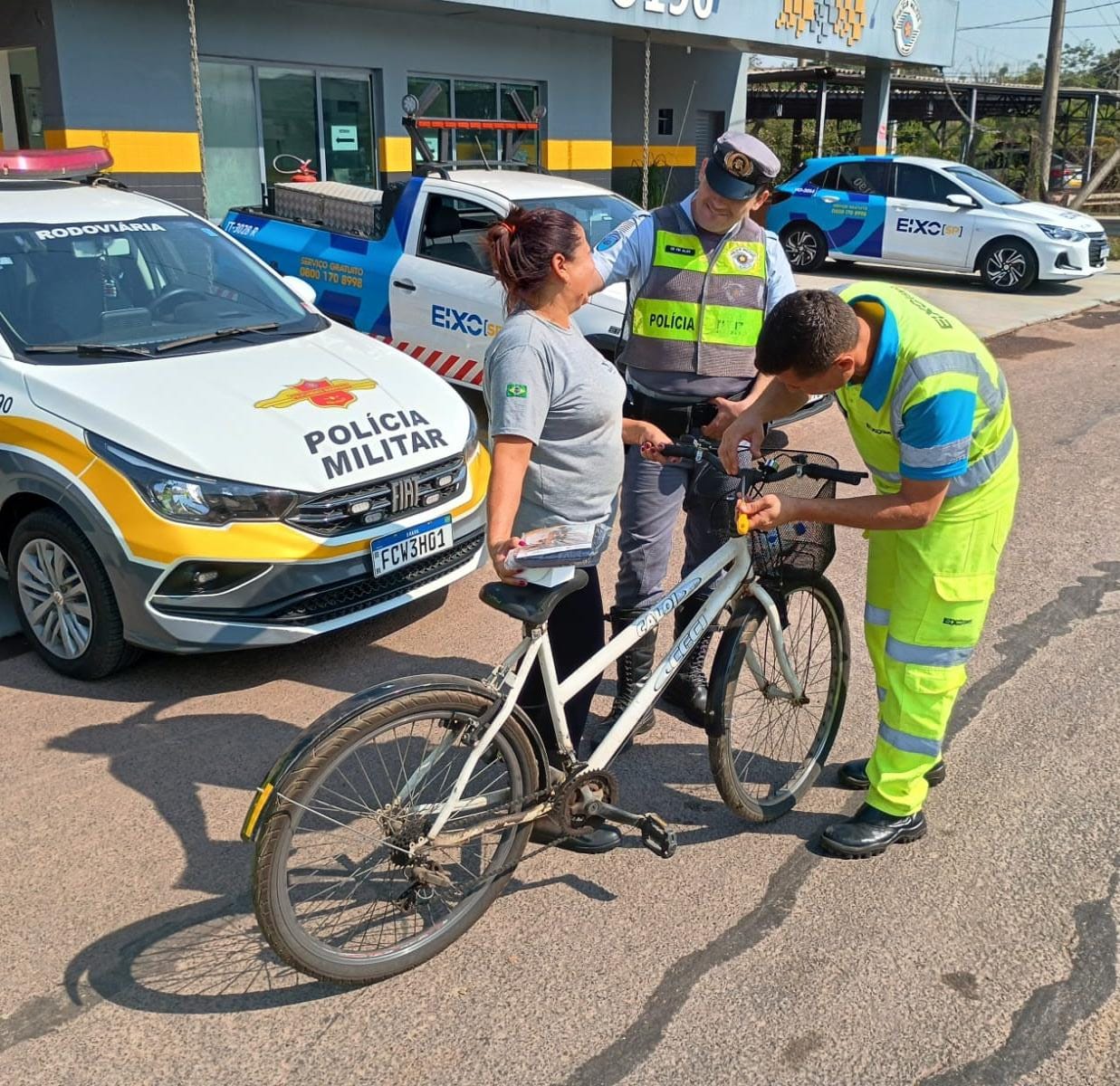 Foto: Divulgação/PMRV Ação Solidária Com Ciclistas